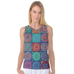 Mandala Art Women s Basketball Tank Top by nateshop