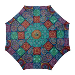 Mandala Art Golf Umbrellas by nateshop