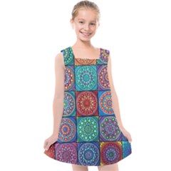 Mandala Art Kids  Cross Back Dress by nateshop