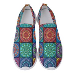 Mandala Art Women s Slip On Sneakers by nateshop