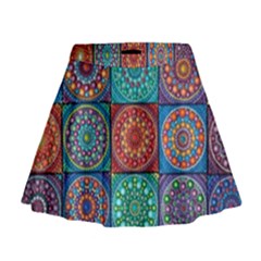 Mandala Art Mini Flare Skirt by nateshop