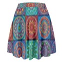 Mandala Art High Waist Skirt View2