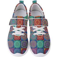 Mandala Art Men s Velcro Strap Shoes by nateshop