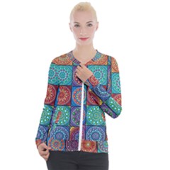 Mandala Art Casual Zip Up Jacket by nateshop