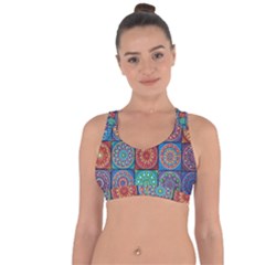 Mandala Art Cross String Back Sports Bra by nateshop