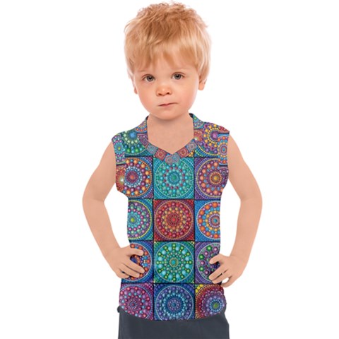 Mandala Art Kids  Sport Tank Top by nateshop