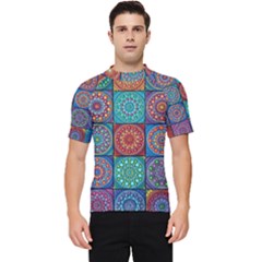 Mandala Art Men s Short Sleeve Rash Guard by nateshop