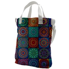 Mandala Art Canvas Messenger Bag by nateshop