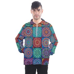 Mandala Art Men s Half Zip Pullover by nateshop