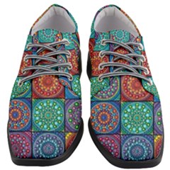 Mandala Art Women Heeled Oxford Shoes by nateshop