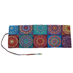 Mandala Art Roll Up Canvas Pencil Holder (s)