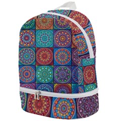 Mandala Art Zip Bottom Backpack by nateshop