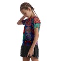 Mandala Art Kids  Frill Chiffon Blouse View2