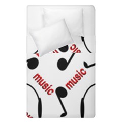 Music Duvet Cover Double Side (single Size) by nateshop