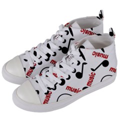 Music Women s Mid-top Canvas Sneakers by nateshop