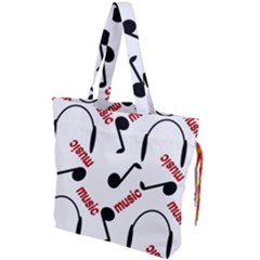 Music Drawstring Tote Bag by nateshop