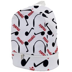 Music Zip Bottom Backpack by nateshop