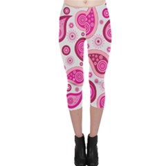 Paisley Capri Leggings  by nateshop