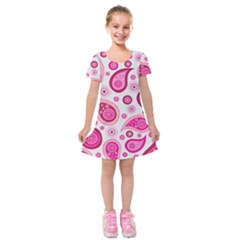 Paisley Kids  Short Sleeve Velvet Dress by nateshop