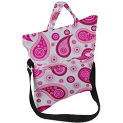 Paisley Fold Over Handle Tote Bag by nateshop