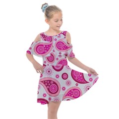 Paisley Kids  Shoulder Cutout Chiffon Dress by nateshop