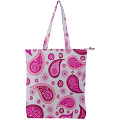 Paisley Double Zip Up Tote Bag by nateshop