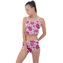 Paisley Summer Cropped Co-ord Set by nateshop