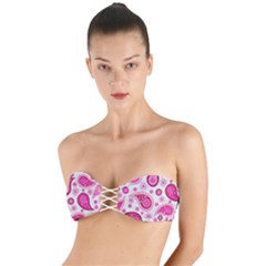 Paisley Twist Bandeau Bikini Top by nateshop