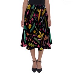 Palm Perfect Length Midi Skirt by nateshop