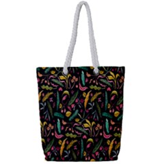 Palm Full Print Rope Handle Tote (small) by nateshop