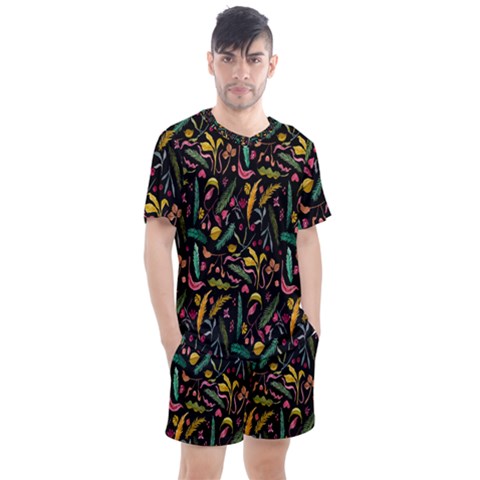 Palm Men s Mesh Tee And Shorts Set by nateshop