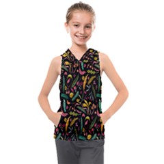 Palm Kids  Sleeveless Hoodie by nateshop