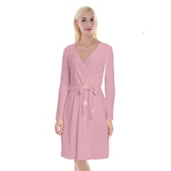 Paper Long Sleeve Velvet Front Wrap Dress by nateshop