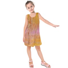 Pattern Cloth Background Kids  Sleeveless Dress by nateshop