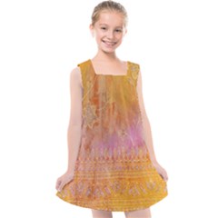 Pattern Cloth Background Kids  Cross Back Dress by nateshop