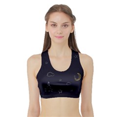 Pattern1 Sports Bra With Border by nateshop