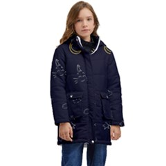 Pattern1 Kid s Hooded Longline Puffer Jacket by nateshop