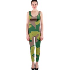 Pattern-camaouflage One Piece Catsuit by nateshop