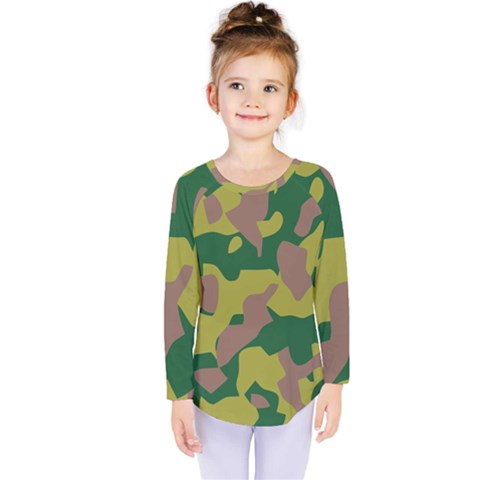 Pattern-camaouflage Kids  Long Sleeve Tee by nateshop