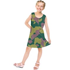 Pattern-camaouflage Kids  Tunic Dress by nateshop