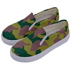 Pattern-camaouflage Kids  Canvas Slip Ons by nateshop