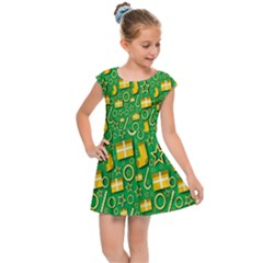 Pattern-cloth Paper Pattern Kids  Cap Sleeve Dress by nateshop