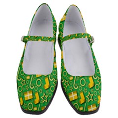 Pattern-cloth Paper Pattern Women s Mary Jane Shoes