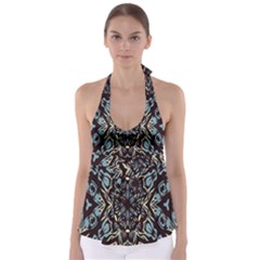 Pattern-mandala Babydoll Tankini Top by nateshop