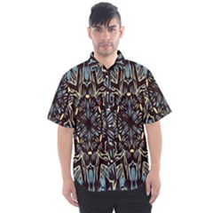 Pattern-mandala Men s Short Sleeve Shirt