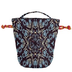 Pattern-mandala Drawstring Bucket Bag by nateshop