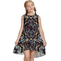 Pattern-mandala Kids  Frill Swing Dress by nateshop