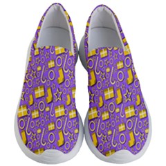 Pattern-purple-cloth Papper Pattern Women s Lightweight Slip Ons by nateshop