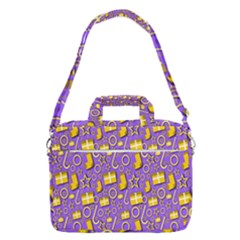 Pattern-purple-cloth Papper Pattern Macbook Pro 16  Shoulder Laptop Bag