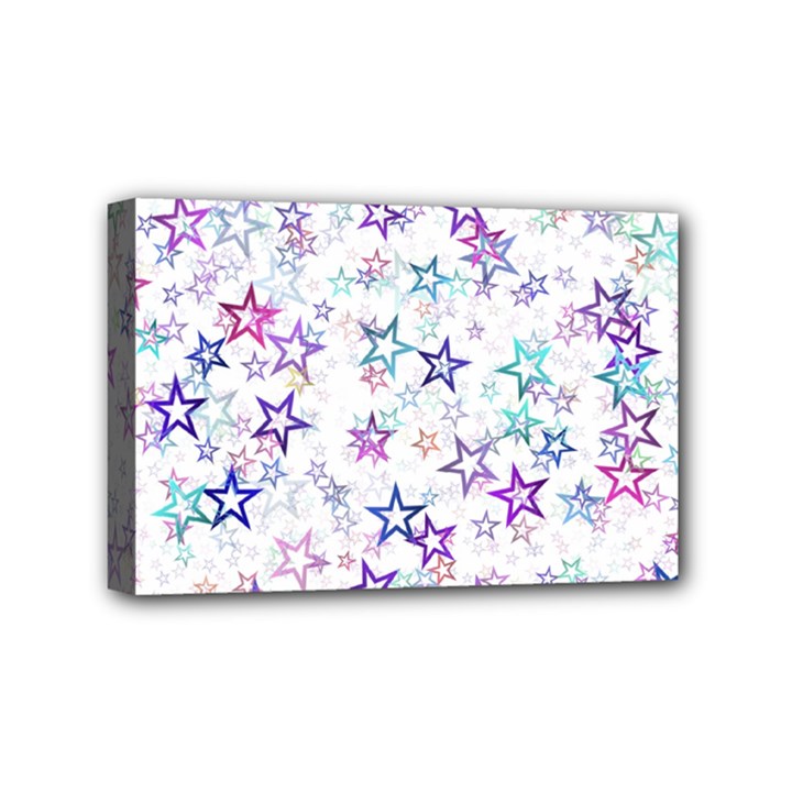 Christmasstars Mini Canvas 6  x 4  (Stretched)